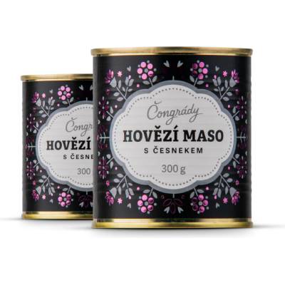 Čongrády Hovězí maso s česnekem 300 g