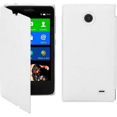 Nokia Калъф за Nokia X, Flip cover, бял (NOKIA-XWH)