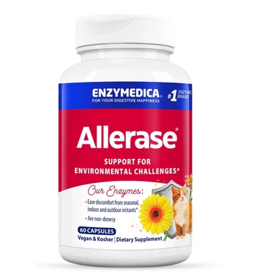 Enzymedica Ензимедика Алераза, имунитет и дихателни пътища, 60 капсули