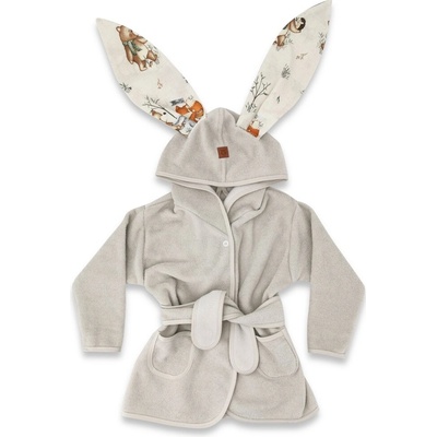 Dětský termožupan s oušky Meďa pilot béžový