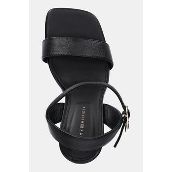Tommy Hilfiger Кожени сандали Tommy Hilfiger HIGH HEEL LEATHER SANDAL в черно FW0FW08534 (FW0FW08534)