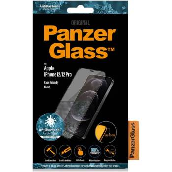 Panzer Стъклен Протектор за iPhone 12 Pro / 12, PANZERGlass Antibacterial, Черен (5711724027116)