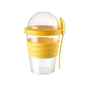 Titiz TZ-AP-9199-Чаша с капак и лъжичка за йогурт 600ml (0130315)