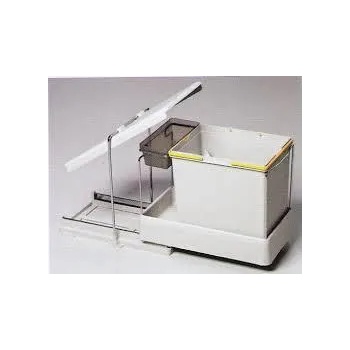 Image 1 of Pelikan Кош за боклук за вграждане Флекси, за врата 35 см, сив 20+1 л