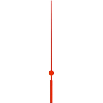 MPM Sekundová ručička 120 mm - červená Ručička hodinová C10 vteřinová (140 mm, červená)