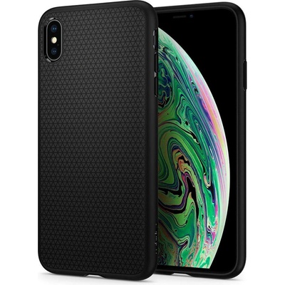 Spigen Liquid Air Case - тънък силиконов (TPU) калъф за iPhone XS Max (черен)
