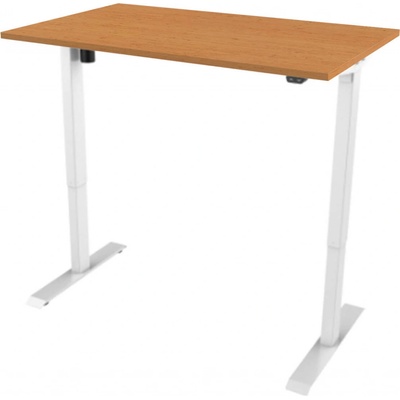 Delso výškově nastavitelný stůl Adjuster 160 x 80 cm bílý Olše
