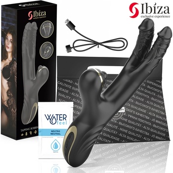 IBIZA Two Dragons Double Vibrator Black