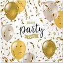 PAW servítky L Elegant Ballons 33x33cm