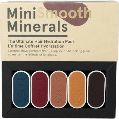 O&M Mini Smooth Minerals kit šampon 2 x 50 ml + kondicionér 50 ml + maska 2x 50 ml dárková sada