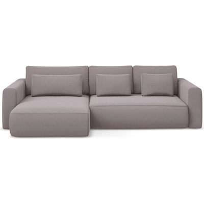 makamii Кадифен разтегателен ъглов диван с място за съхранение в цвят лавандула (ляв ъгъл) Kapua - Makamii (KAPUA_LCF_M_3_P1_C8)