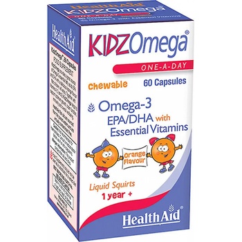 HEALTHAID Хранителана добавка дъвчащи за деца Омега 3, Health Aid Kidzomega Chewable Omega 3, 60caps