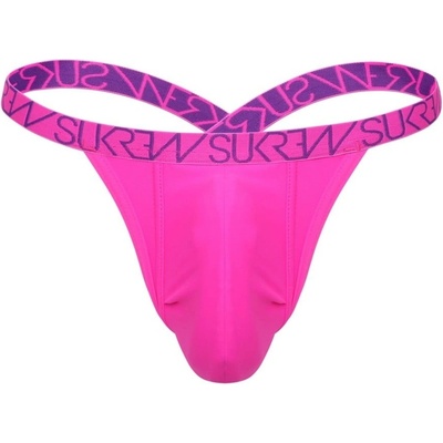 Sukrew Pánske tangá Bubble Thong Shocking Pink ružove pánske tangá