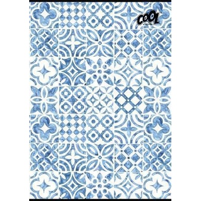 COOL BY VICTORIA Sešit Mediterrain patterns mix motivů A4 čtverečkovaný