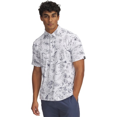Under Armour Блуза с яка Under Armour Men's Printed Short-Sleeve Performance Polo Shirt - White