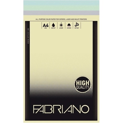 Fabriano Копирен картон Fabriano, A4, 160 g/m2, 4 цвята, 100 листа