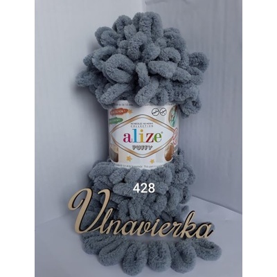 Alize Puffy 428 stredne sivá