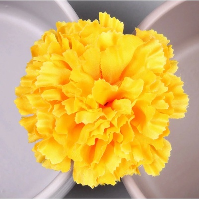 NOHEL GARDEN Umelá rastlina kvet karafiátu žltý pr. 9 cm