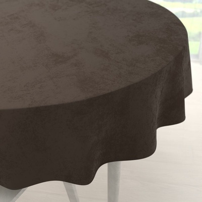 Biante Zamatový okrúhly obrus Velvet Premium SVP-016 Tmavo hnedý Ø 100cm