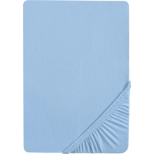Biberna Žerzejové napínací prostěradlo ledově modré 140-160x200