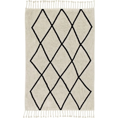 Lorena Canals Кремав ръчно изработен памучен килим подходящ за пране 140x200 cm Bereber Beige - Lorena Canals (C-BW-BER-BG)