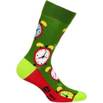 Veselé barevné bavlněné ponožky s motivem BUDÍKU