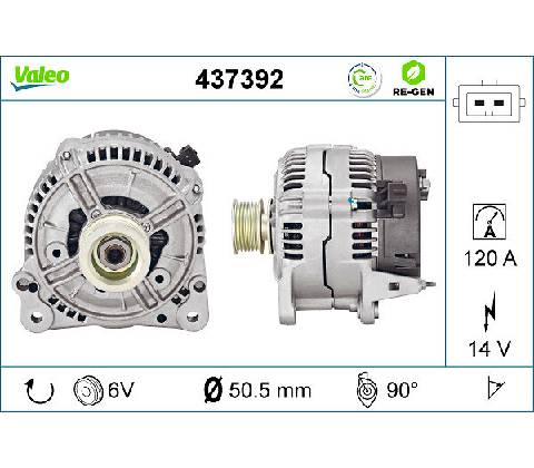 Alternátor VALEO 437392