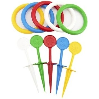 Teddies házecí kroužky a kolíky 22 cm