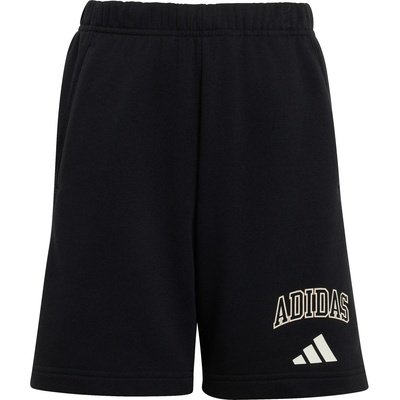 Adidas Детски къси панталони adidas Kid's Seasonals Collegiate Typography Short Shorts - Black - размер 116 (EU) (701-4775-0111)