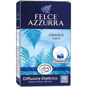 Felce Azzurra elektrický podsvícený osvěžovač vzduchu do zásuvky + náplň Talco Classico 20 ml
