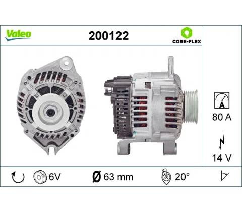 Alternátor VALEO 200122