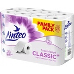Linteo Тоалетна хартия Linteo - бяла, двуслойна, 24 ролки