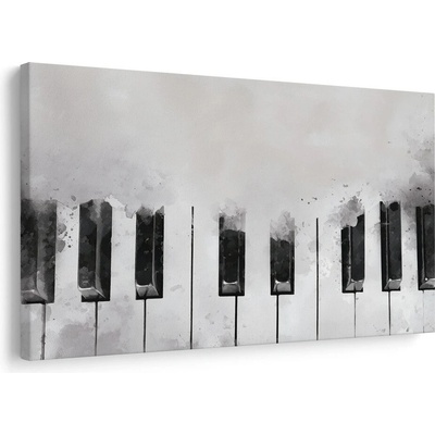 Obraz černobílé klavírní klávesy - 90x60