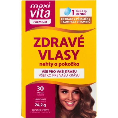 Vitar Maxi Vita Premium Zdravé vlasy, nehty 30 tablet