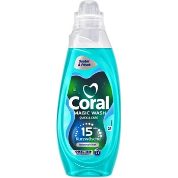 Coral Magic Wash течен препарат за бяло и цветно пране 21 пранета
