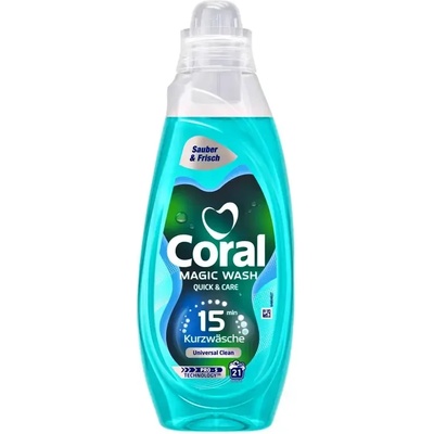 Coral Magic Wash течен препарат за бяло и цветно пране 21 пранета