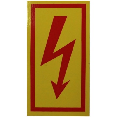 38037 Tabulka č. 6 Samolepící tabulka - symbol Blesk