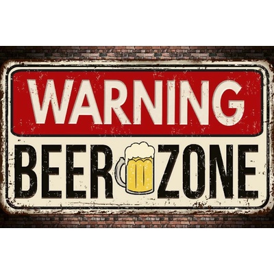 Dimex MS-5-2066 Vliesová fototapeta Cedule Pivo rozměry 375 x 250 cm