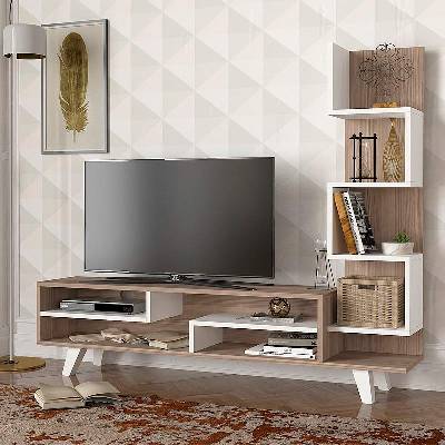 TopMebel Телевизионна маса Granada меламин в бял - кордоба 149, 5x29, 5x120см