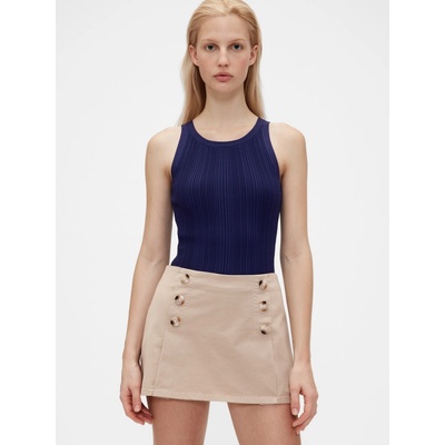 Rebrovaný top GapStudio by Zac Posen Tmavomodrá
