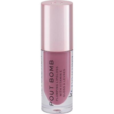 Makeup Revolution Pout Bomb lesk na pery pre väčší objem s vysokým leskom Candy 4,6 ml
