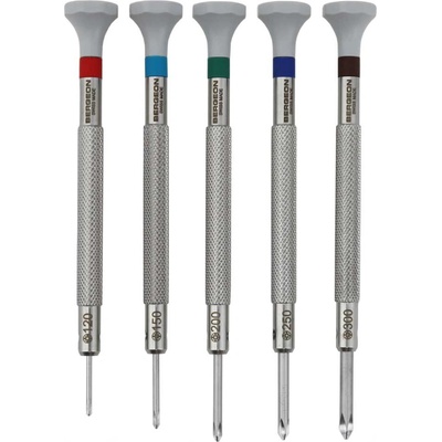 Bergeon Комплект отвертки Phillips Bergeon 30081-C-P05 - 5 броя