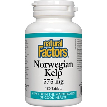 Natural Factors Norwegian Kelp, 180 таблетки, Natural Factors