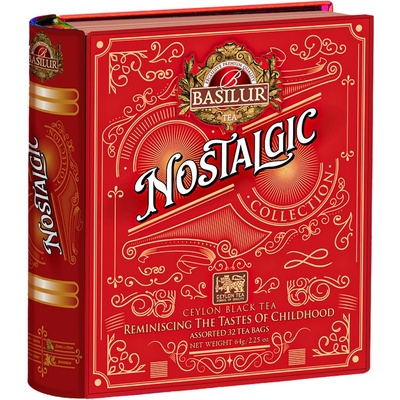 Basilur Dárkové čaje kniha Nostalgic 32 x 2 g