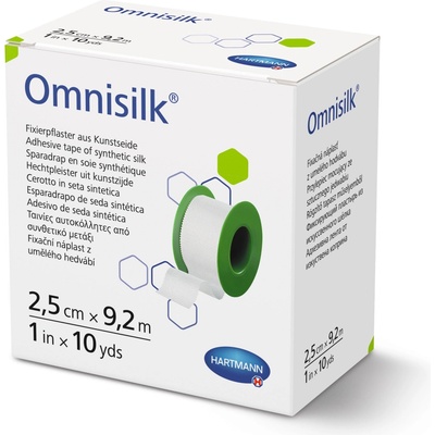 Omnisilk náplast bílé hedvábí 2,5 cm x 9.2 m 1 ks