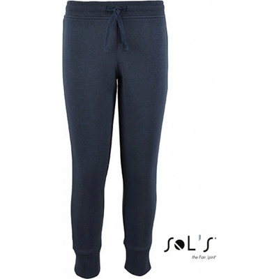 Sol's Jake tepláky slim fit se šňůrkou v pase modrá námořní