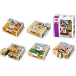  Дървено кубче с картинки Ферма, Eichhorn Cube with Pictures - Farm, 4 x 11.5 x 11.5 cm (3-100005203)