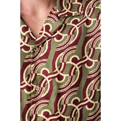 Drôle de Monsieur риза мъжка от вискоза Chain Link Monogram (L.SH230.VI039)