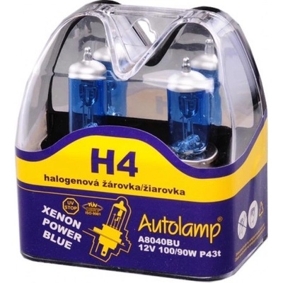 Autolamp Xenon Power Blue H4 P43t 12V 100/90W 2 ks