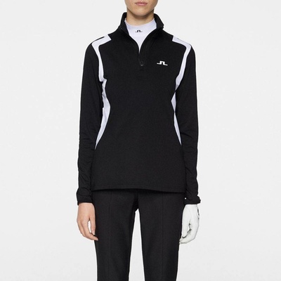 J.Lindeberg Mae Quarter Zip Mid Layer čierna